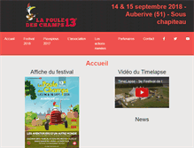 Tablet Screenshot of lapouledeschamps.com